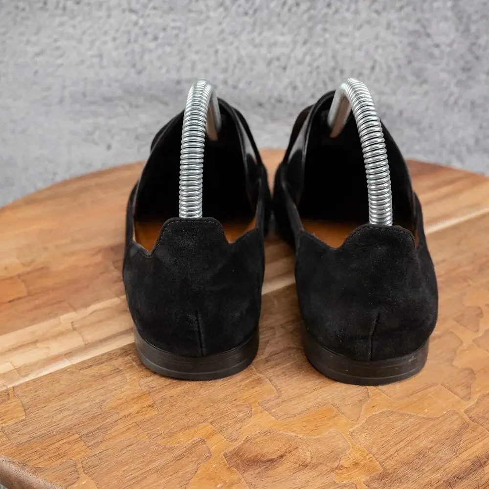 Aquatalia Black Suede Slip On Flats‎ Size 6